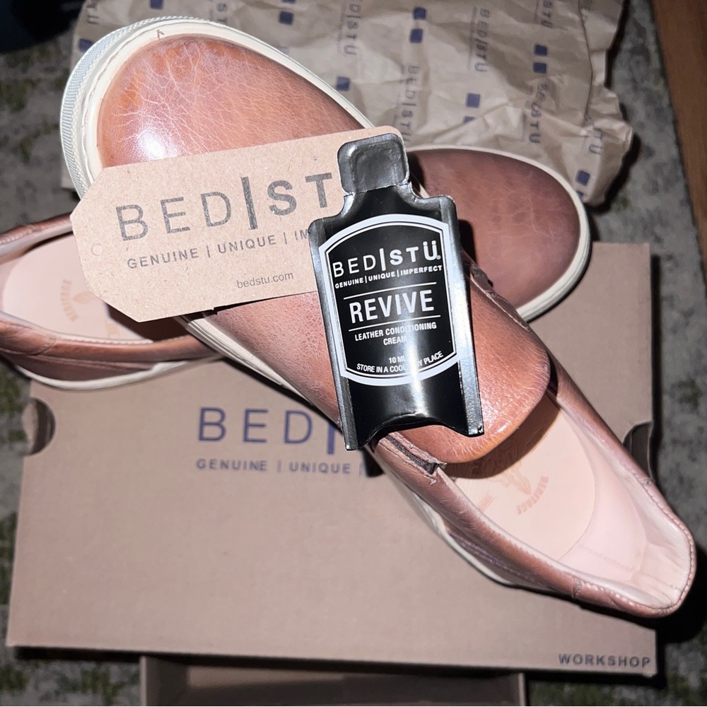 Bed Stu Women’s Shoe- Slip On. Never worn, straight out of the box.